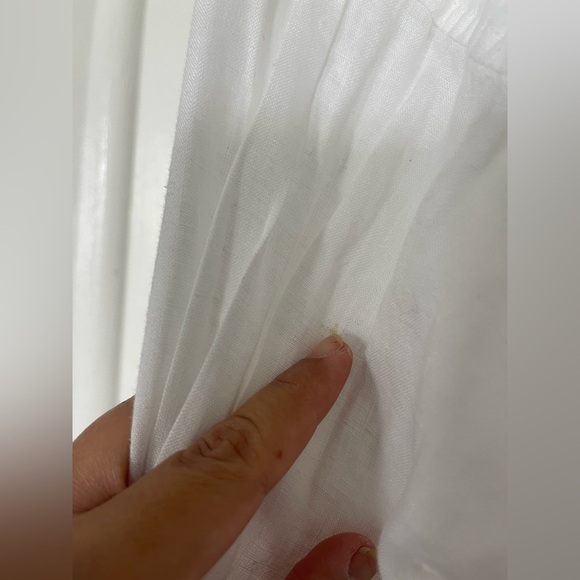 Uniqlo premium linen shirt white XS - Picture 5 of 7